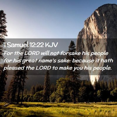 1 Samuel 12:22 KJV Free Bible Images