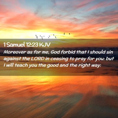 1 Samuel 12:23 KJV Free Bible Images