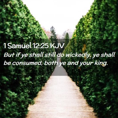 1 Samuel 12:25 KJV Free Bible Images