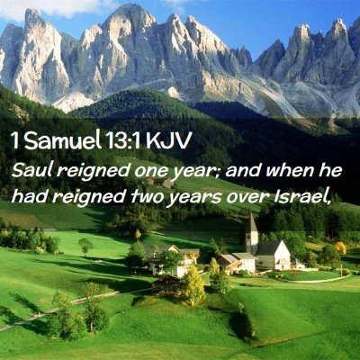 1 Samuel 13:1 KJV Free Bible Images