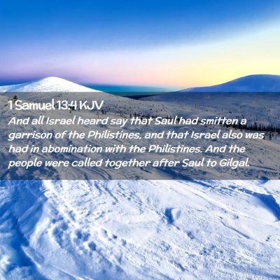 1 Samuel 13:4 KJV Free Bible Images