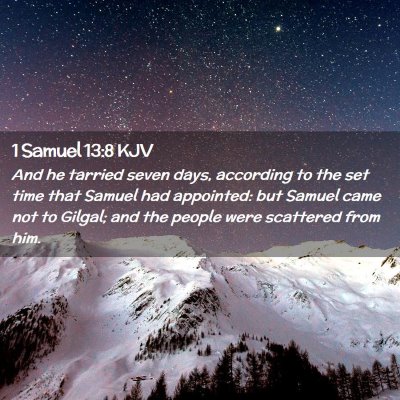 1 Samuel 13:8 KJV Free Bible Images