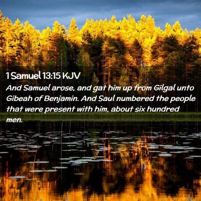 1 Samuel 13:15 KJV Free Bible Images