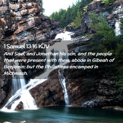 1 Samuel 13:16 KJV Free Bible Images