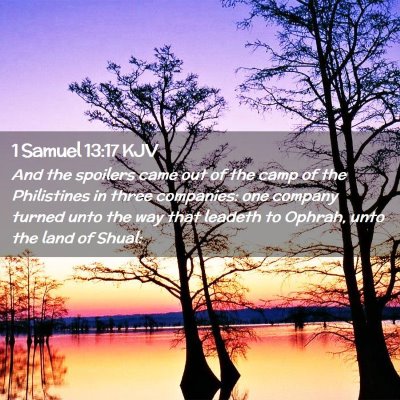 1 Samuel 13:17 KJV Free Bible Images