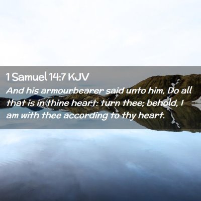 1 Samuel 14:7 KJV Free Bible Images