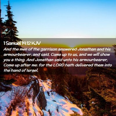 1 Samuel 14:12 KJV Free Bible Images