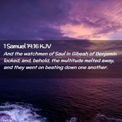 1 Samuel 14:16 KJV Free Bible Images