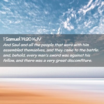 1 Samuel 14:20 KJV Free Bible Images