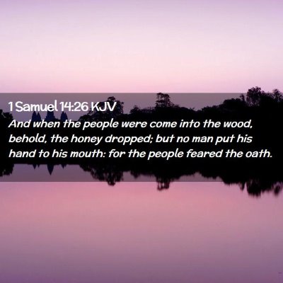 1 Samuel 14:26 KJV Free Bible Images