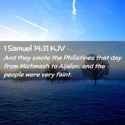 1 Samuel 14:31 KJV Free Bible Images