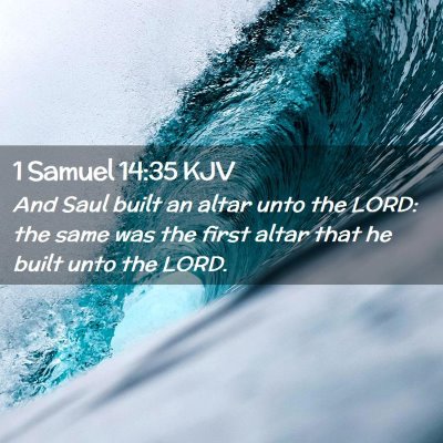 1 Samuel 14:35 KJV Free Bible Images