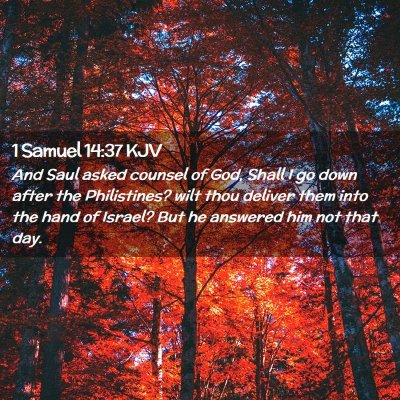 1 Samuel 14:37 KJV Free Bible Images