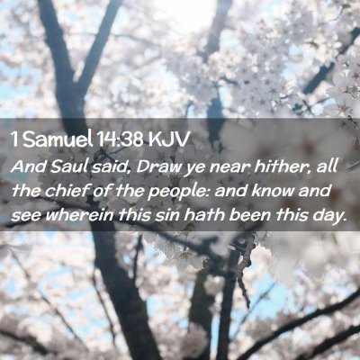 1 Samuel 14:38 KJV Free Bible Images