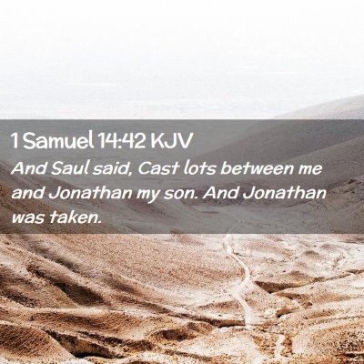 1 Samuel 14:42 KJV Free Bible Images