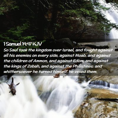 1 Samuel 14:47 KJV Free Bible Images