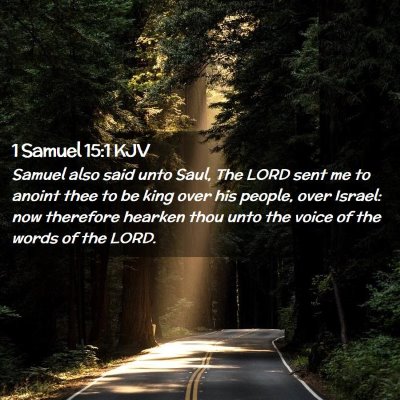 1 Samuel 15:1 KJV Free Bible Images