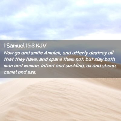 1 Samuel 15:3 KJV Free Bible Images