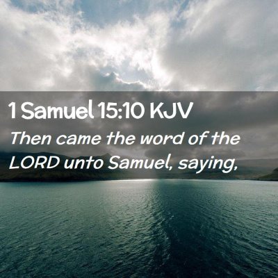 1 Samuel 15:10 KJV Free Bible Images