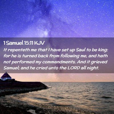 1 Samuel 15:11 KJV Free Bible Images