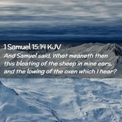 1 Samuel 15:14 KJV Free Bible Images