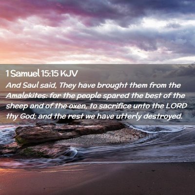 1 Samuel 15:15 KJV Free Bible Images