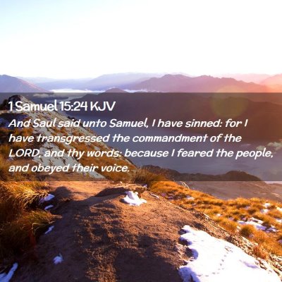 1 Samuel 15:24 KJV Free Bible Images