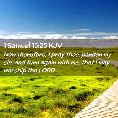 1 Samuel 15:25 KJV Free Bible Images