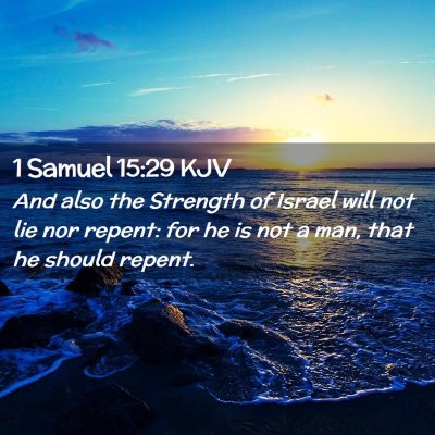 1 Samuel 15:29 KJV Free Bible Images