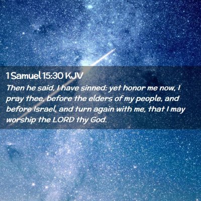 1 Samuel 15:30 KJV Free Bible Images