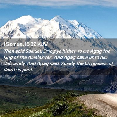 1 Samuel 15:32 KJV Free Bible Images