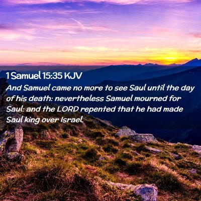 1 Samuel 15:35 KJV Free Bible Images