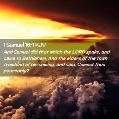 1 Samuel 16:4 KJV Free Bible Images