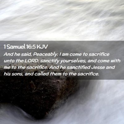 1 Samuel 16:5 KJV Free Bible Images