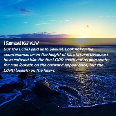 1 Samuel 16:7 KJV Free Bible Images