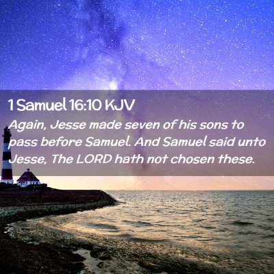 1 Samuel 16:10 KJV Free Bible Images