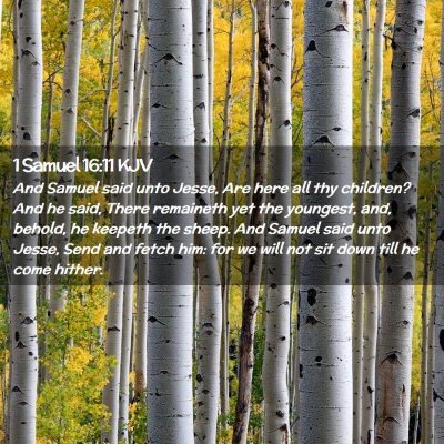 1 Samuel 16:11 KJV Free Bible Images