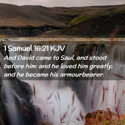 1 Samuel 16:21 KJV Free Bible Images