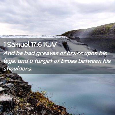 1 Samuel 17:6 KJV Free Bible Images