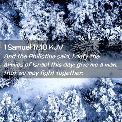 1 Samuel 17:10 KJV Free Bible Images