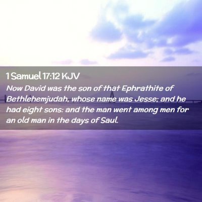 1 Samuel 17:12 KJV Free Bible Images