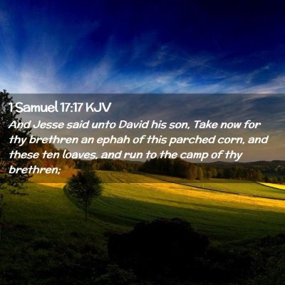 1 Samuel 17:17 KJV Free Bible Images