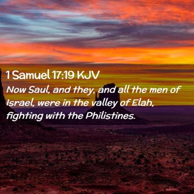 1 Samuel 17:19 KJV Free Bible Images