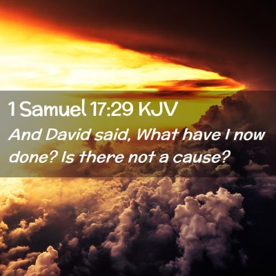 1 Samuel 17:29 KJV Free Bible Images