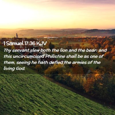 1 Samuel 17:36 KJV Free Bible Images