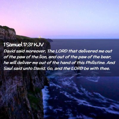 1 Samuel 17:37 KJV Free Bible Images