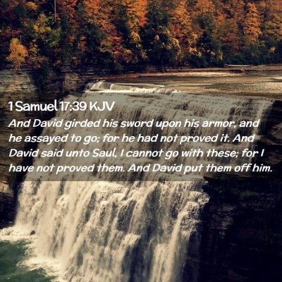 1 Samuel 17:39 KJV Free Bible Images