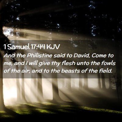 1 Samuel 17:44 KJV Free Bible Images