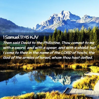 1 Samuel 17:45 KJV Free Bible Images