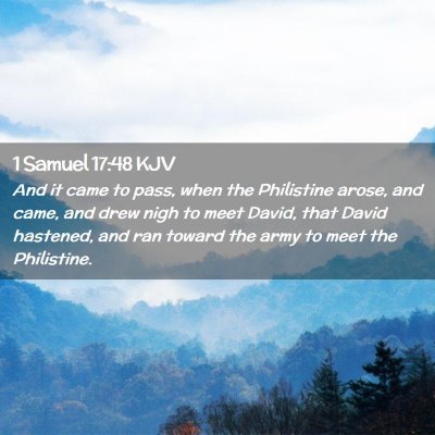 1 Samuel 17:48 KJV Free Bible Images